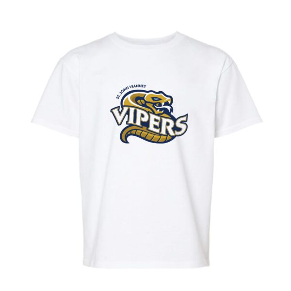 Vipers White T-Shirt Logo Design