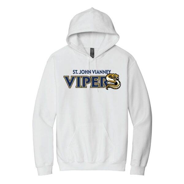 Vipers White Hoodie Varsity Design