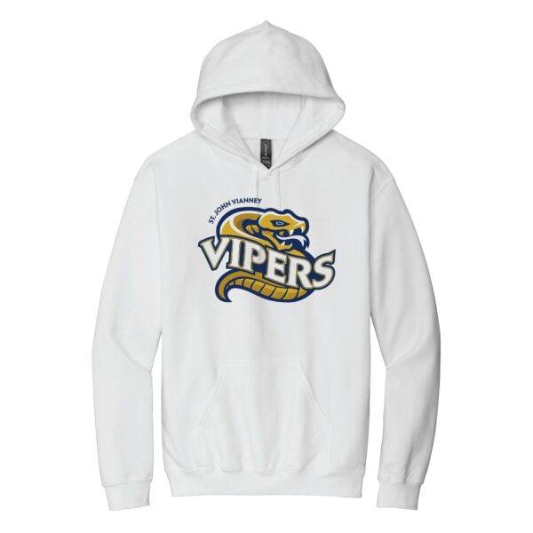 Vipers White Hoodie Logo Design