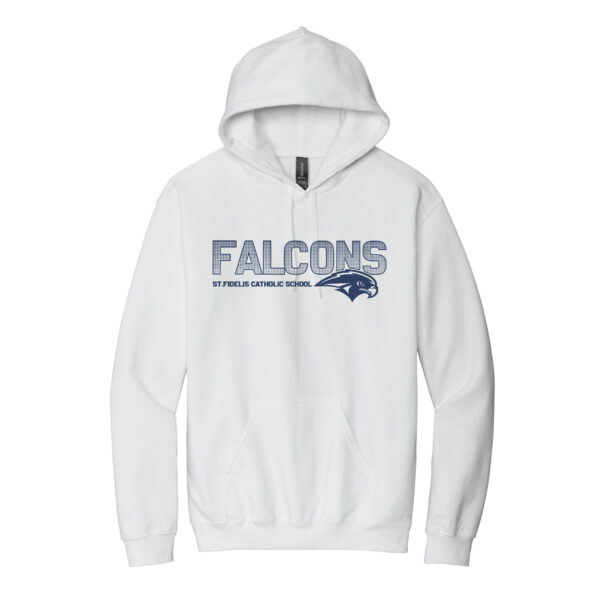 Falcons White Hoodie Pixel Design