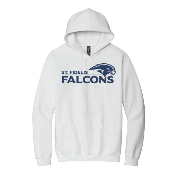 Falcons White Hoodie Solid Design