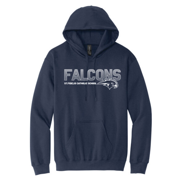 Falcons Navy Hoodie Pixel Design