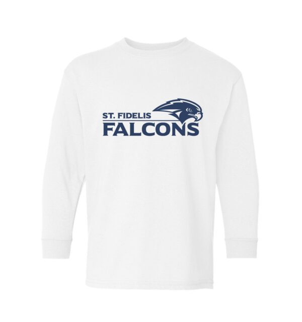 Falcons White Solid Design Long sleeve shirt