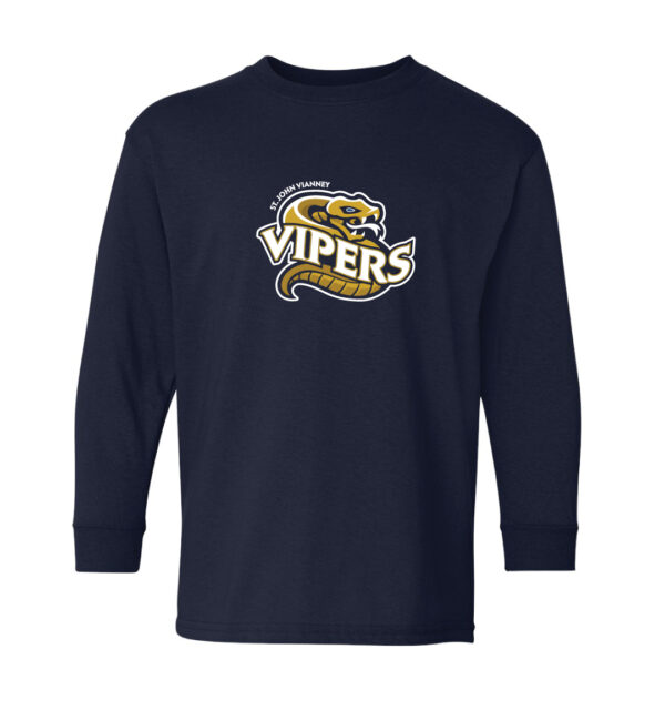 Vipers Navy Long Sleeve logo Design