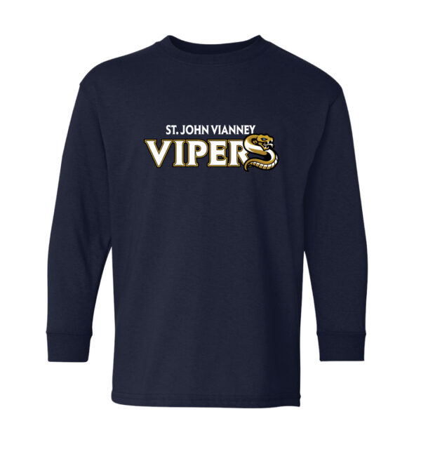 Vipers Navy Long Sleeve Varsity Design