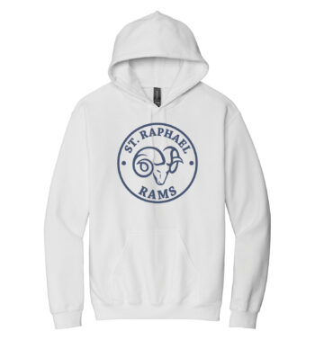 St. Raphael White Hoodie